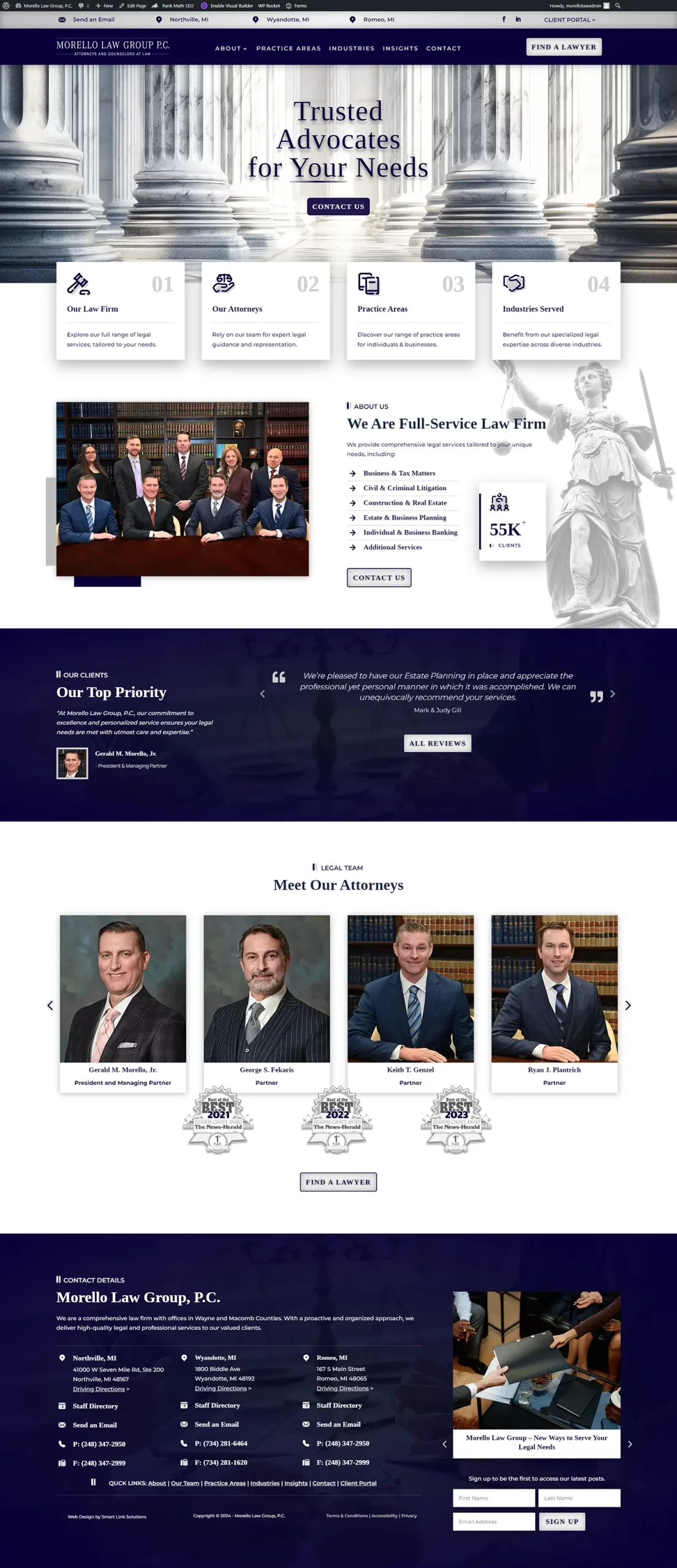 Morello Law Group PC Northville Homepage