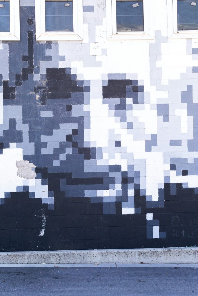 digital-style graffiti of Einstein