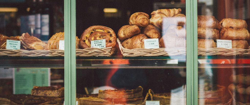 a bakery window